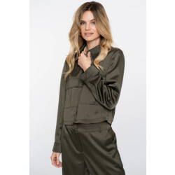 Geisha 55571-21 570 jacket shiny moss green