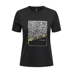 Only Onltanya life reg s/s leo print top