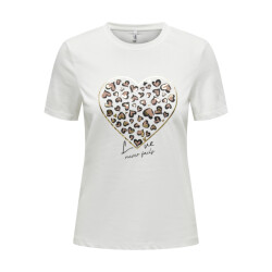 Only Onltanya life reg s/s leo print top