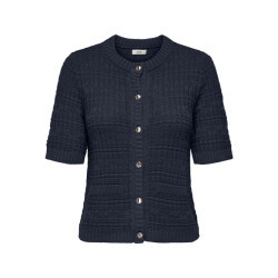 Jacqueline de Yong Jdytikka ss o-neck cardigan knt licht