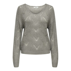 Jacqueline de Yong Jdybadut ls v-neck struc glitt pull knt melee