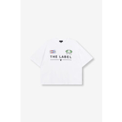 Alix The Label Racer t-shirt off-white