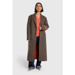 Alix The Label 2508508325 ladies woven checked coat