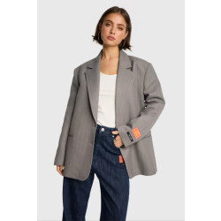 Alix The Label 2508440338 ladies woven classy grandad blazer