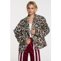 Alix The Label 2508505305 ladies woven jaguar biker jacket