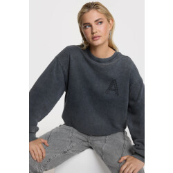 Alix The Label 2508887400 ladies knitted acid washed sweater