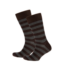 Dutch Dandies Fancy brown sokken