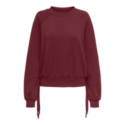 Only Onljett l/s o-neck emb. box swt