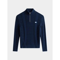 Tommy Hilfiger Half zip tjm slim badge cable qrtr zip dm0dm22103/0gy