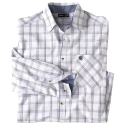 Atlas For Men Heren geruit poplin overhemd