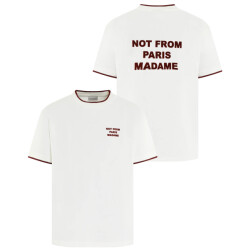 Drole De Monsieur Heren slogan piqué t-shirt
