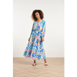 Smashed Lemon 24049 zomer maxi jurk met knopen |