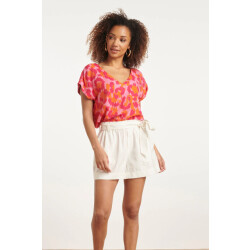 Smashed Lemon 24162 top met gedurfd cheetah patroonfuchsia |