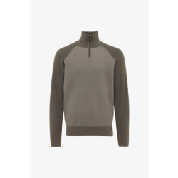 Genti Zip turtle neck double face