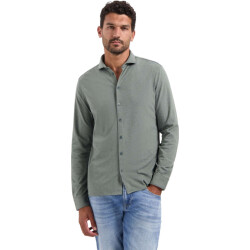 No Excess Shirt jersey melange stretch dark steel