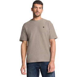 No Excess T-shirt crewneck solid jacquard clay