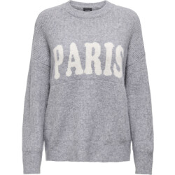 Only Onljerico l/s pullover knt noos grey melange/cd pa