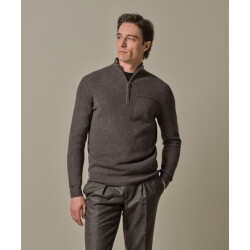 Profuomo Ppwj30047b h heren trui half zip profu