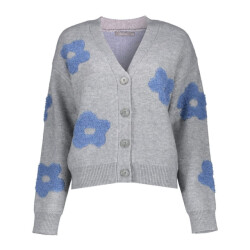 Geisha 54510-10 900 vest flowers grey melange/blue