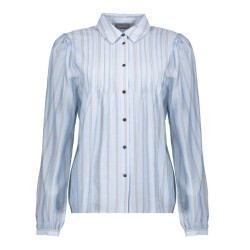Geisha 53535-14 600 blouse stripes light blue/greige