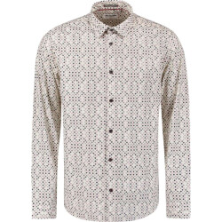 No Excess Shirt stretch allover printed mauve