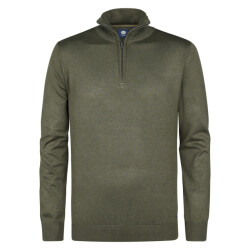Petrol Industries Men knitwear collar basic army