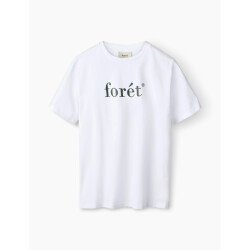 Foret amber t-shirt f4082 white dark green