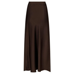 Neo Noir vicky heavy sateen skirt 159588 676 dark brown