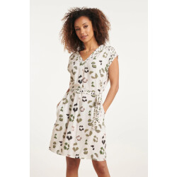 Smashed Lemon 24065 cheetah print jurk |