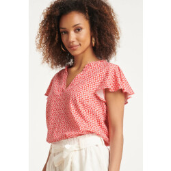 Smashed Lemon 24176 flowy top met te bloemenprint |