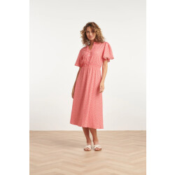 Smashed Lemon 24177 midi jurk met knoopsluitingsmok |