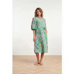 Smashed Lemon 24043 speelse shirt jurk met zebra print |