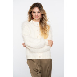 Geisha Cardigan furry off-white