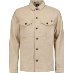 No Excess Overshirt button closure melange