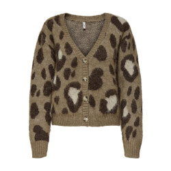 Only Onledelie life ls jq cardi v-neck knt dessin