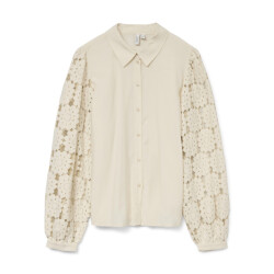 Vero Moda Vmfabena ls shirt wvn btq ga beige