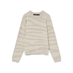 Vero Moda Vmmalou ls o-neck pullover boo off-white