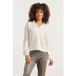 Smashed Lemon Damestop met lange mouwen hartborduursel |