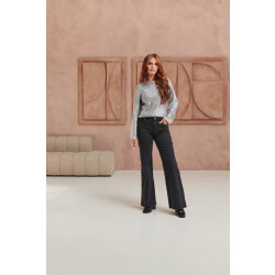 Smashed Lemon Mediumblauwe flared jeans |