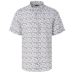 Bugatti Clothing casual overhemd met korte mouwen