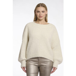 Rino & Pelle Lien.5002512 rino en pelle wide fit sweater snow white