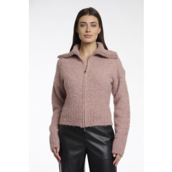 Rino & Pelle Boi.5002512 rino en pelle cardigan with zipper closure old pink