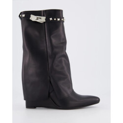 Gibaldi Dames studded leather wedge boot