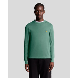 Lyle and Scott Cotton merino crewneck aqua