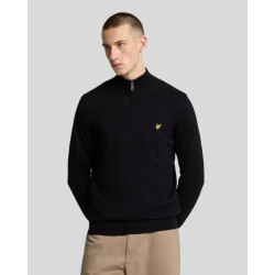 Lyle and Scott Cotten marino quarter zipper -