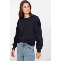 Geisha 52582-21 675 sweater big flowers navy
