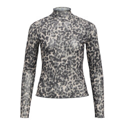 Object objnela ls o-neck mesh top rep 23046001 black