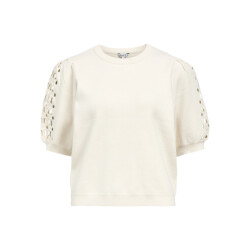 Object objyuki s/s re knit pullover noos 23047215 white sand