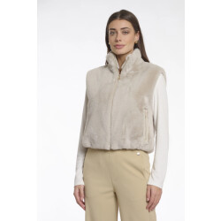Rino & Pelle Nikki.7002511 rino en pelle short faux fur waistcoat birch