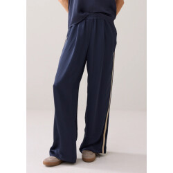 Summum 4s2866-12084 495 trousers heavy silky touch midnight blue